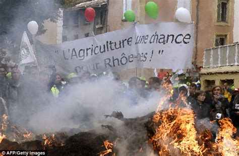 French farmers dump manure on the streets in day of protest | Daily ...