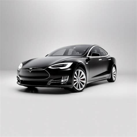 Premium AI Image | Tesla Car isolated on white background