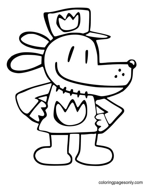 Lil Petey Dog Man Coloring Pages Coloring Pages