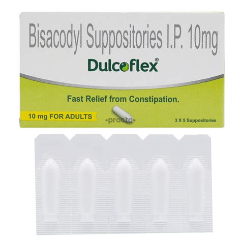 Dulcoflex 10 mg Suppository - Uses, Dosage, Side Effects, Price ...