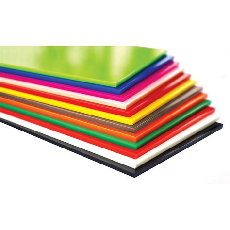 Cast Acrylic 3mm Sheet - 600 x 400mm Assorted Pack of 12 | Assorted ...