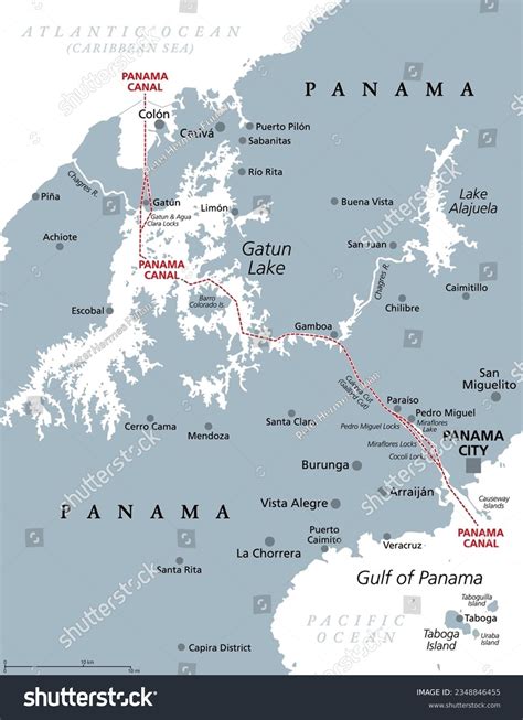 Panama Canal Map Photos, Images & Pictures | Shutterstock