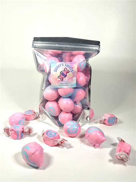 Freeze Dried Cotton Candy Saltwater Taffy Freeze Dried Candy Large Bags ...