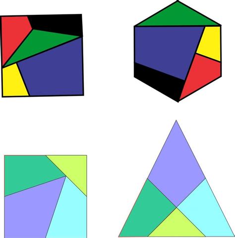 Take and Make: Transform Square to Triangle, and Square to Hexagon ...