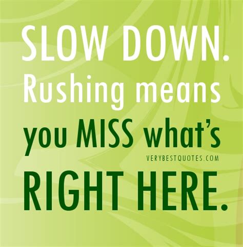 Slow Down Quotes. QuotesGram