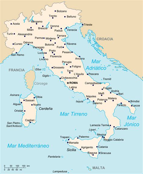 Mapa De Italia Completo | Mapa