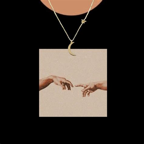 The Creation of Adam Aesthetic Necklace T-Shirt