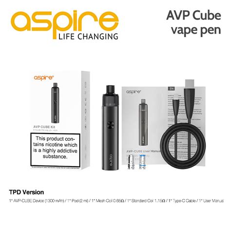 Aspire AVP Cube vape pen