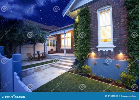 House Home Night Lights Royalty Free Stock Photos - Image: 21530398