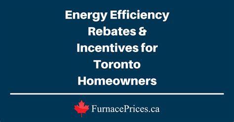 Energy Efficiency Rebates & Incentives for Toronto Homeowners