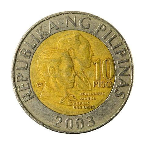 10 philippine peso coin 2003 obverse stock photos | Coins, Philippine ...