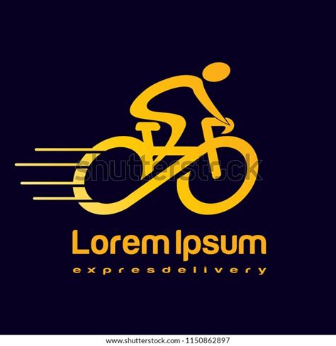 Bike Speed Gold Logo Design Stock Vector (Royalty Free) 1150862897 ...