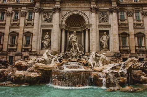 Visiting the Trevi Fountain in Rome, Italy