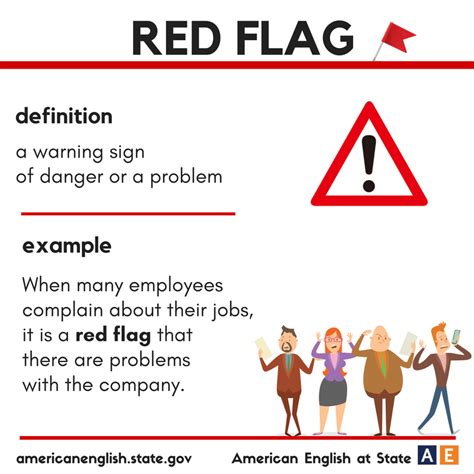 Vocabulary - Red Flag | English, Anglais