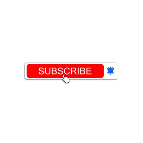 YouTube subscribe button png with bell icon - MTC TUTORIALS