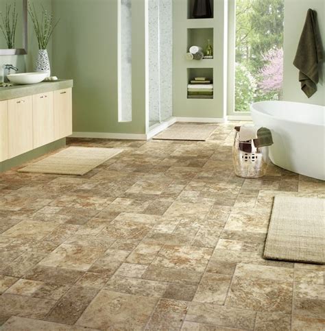 Vinyl Sheet - Bathroom Floor | Dreaming of Home | Pinterest