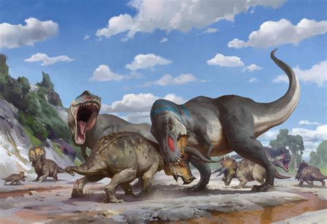 ArtStation - Hunting Tyrannosaurus.