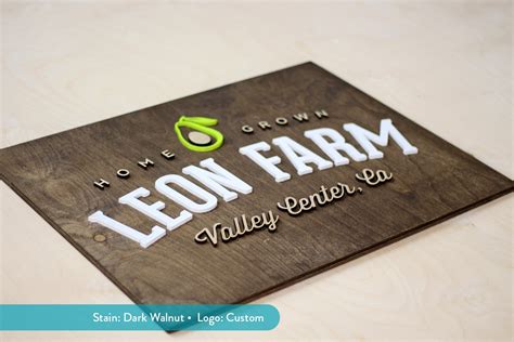 Custom Logo Wood Business Sign - Etsy