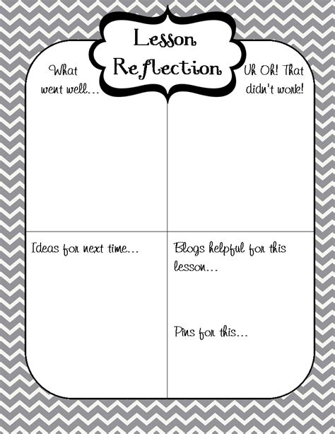 Project Reflection Template - Printable Word Searches