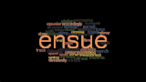 ENSUE: Synonyms and Related Words. What is Another Word for ENSUE ...