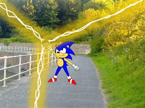 Sonic Holding up a Power Ring by Megamink1997 on DeviantArt