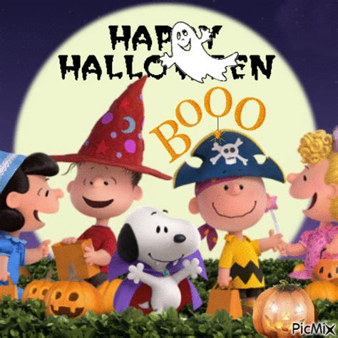 Peanuts Gang Happy Halloween Gif Pictures, Photos, and Images for Facebook, Tumblr, Pinterest ...