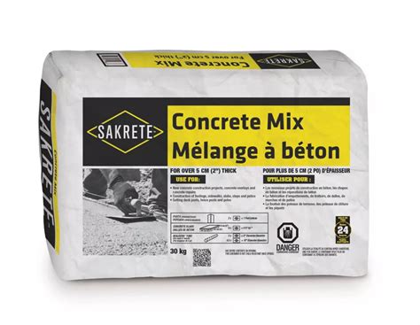 Sakrete Concrete Mix, 30 KG | The Home Depot Canada