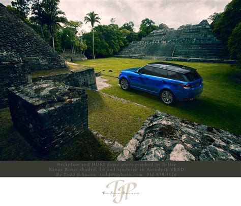 CGI Range Rover SVR at Caracole ruins Belize - Los Angeles Photographer (LA) - Todd Johnson ...