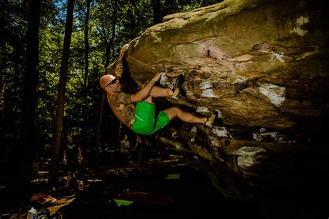 Esten on Humpy (V4) | Picnic Table Coopers Rock, WV Pebble W… | Flickr