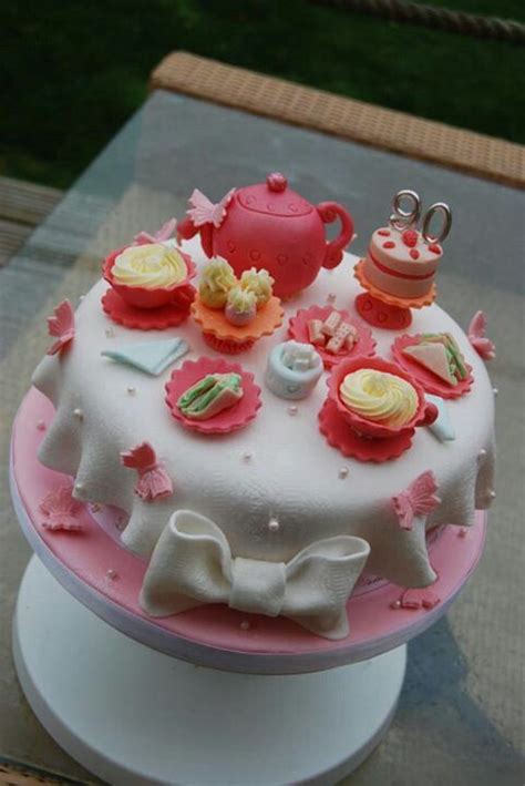 Afternoon Tea Cake | Afternoon tea cakes, Tea cakes, Tea party cake