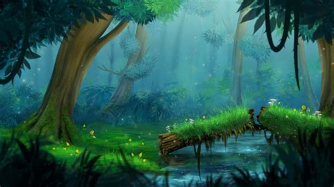 Download Discover the Magical Animated Forest | Wallpapers.com