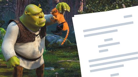 Shrek Movie Script