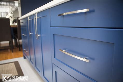Painted "downpour blue" (Benjamin Moore) blue cabinets. | Blue cabinets, Kitchen renovation ...