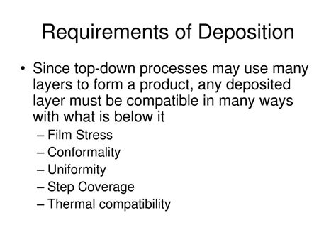 PPT - The Deposition Process PowerPoint Presentation, free download ...