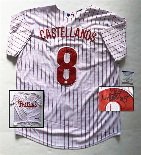 Philadelphia Phillies Nick Castellanos Signed Jersey PSA/DNA - Memorabilia For Less