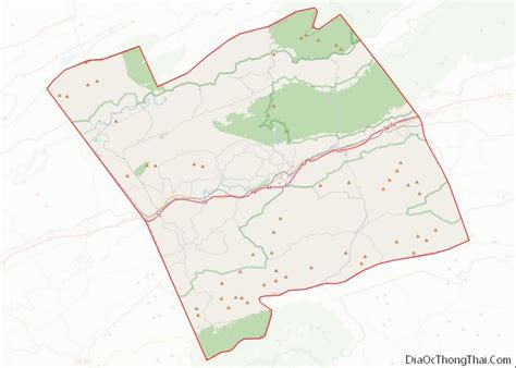 Map of Smyth County, Virginia