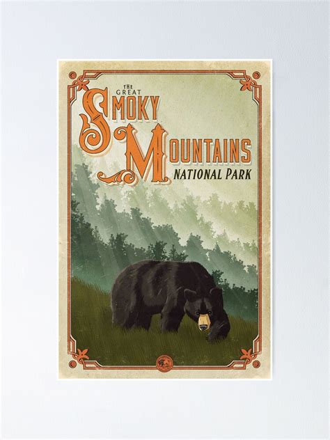 "The Great Smoky Mountains National Park Poster" Poster for Sale by ...