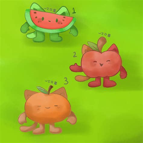 fruit cat adoptables [OPEN] by wondersindrawingz on DeviantArt