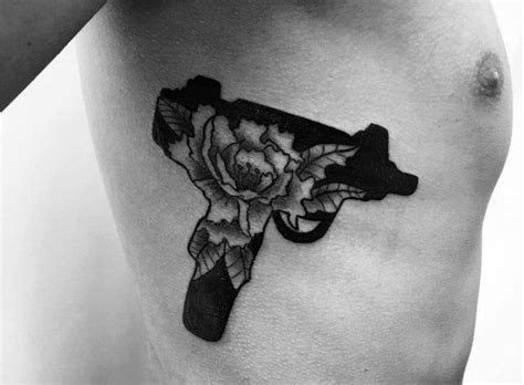 50 Uzi Tattoo Ideas For Men - Firearm Designs