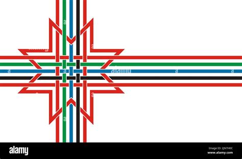 flag of Uralic peoples Finno Ugric. flag representing ethnic group or culture, regional ...