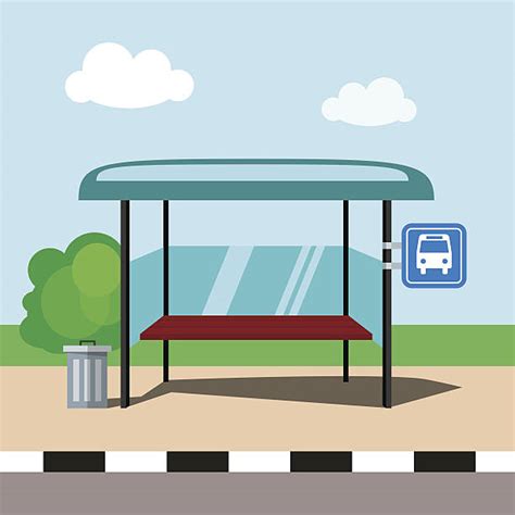 Bus Stop Cartoon Clipart Best | Images and Photos finder