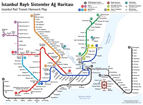 Current Istanbul Metro Maps