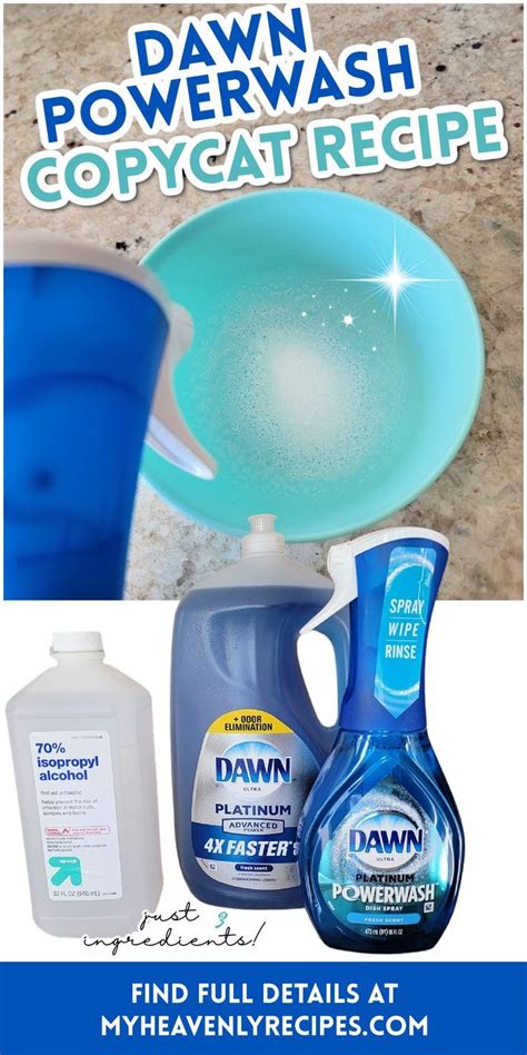 Dawn Powerwash Copycat Recipe | Diy dawn power wash spray refill, Homemade cleaning solutions ...