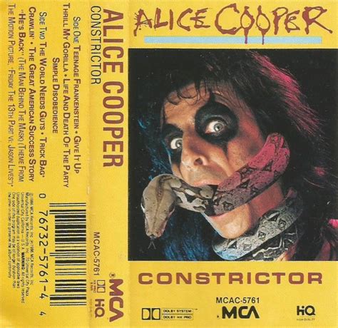 Alice Cooper - Constrictor (1986, Cassette) | Discogs