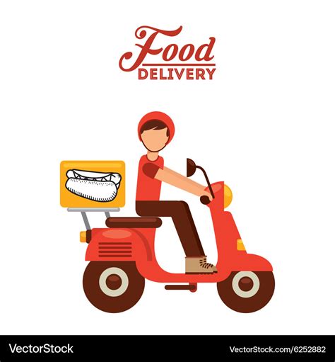 Food delivery Royalty Free Vector Image - VectorStock