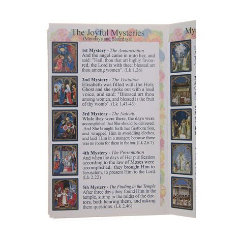 The Holy Rosary booklet in English | online sales on HOLYART.com