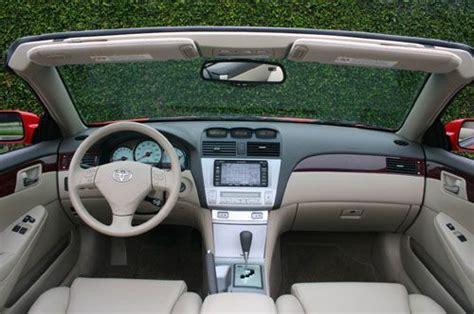 Toyota Camry Solara Convertible interior. We feel the need to drive it more often. Yeepee ...