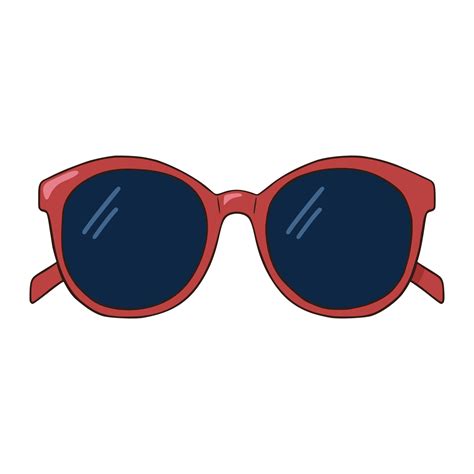 Line drawing red sunglasses 2223896 Vector Art at Vecteezy