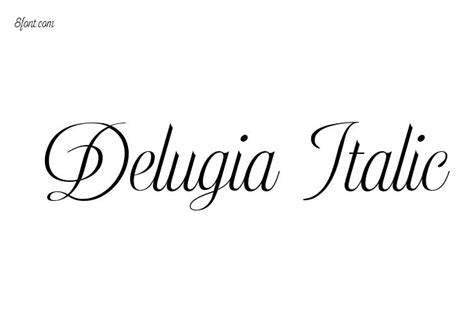 Delugia Italic - Free Font Download