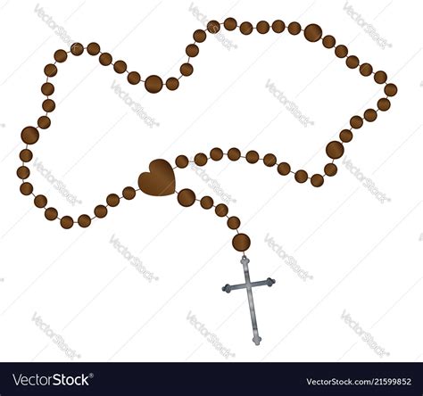 Rosary beads Royalty Free Vector Image - VectorStock